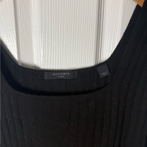All Saints Margot Wool Blend Midi Dress L - Picture 4 of 8